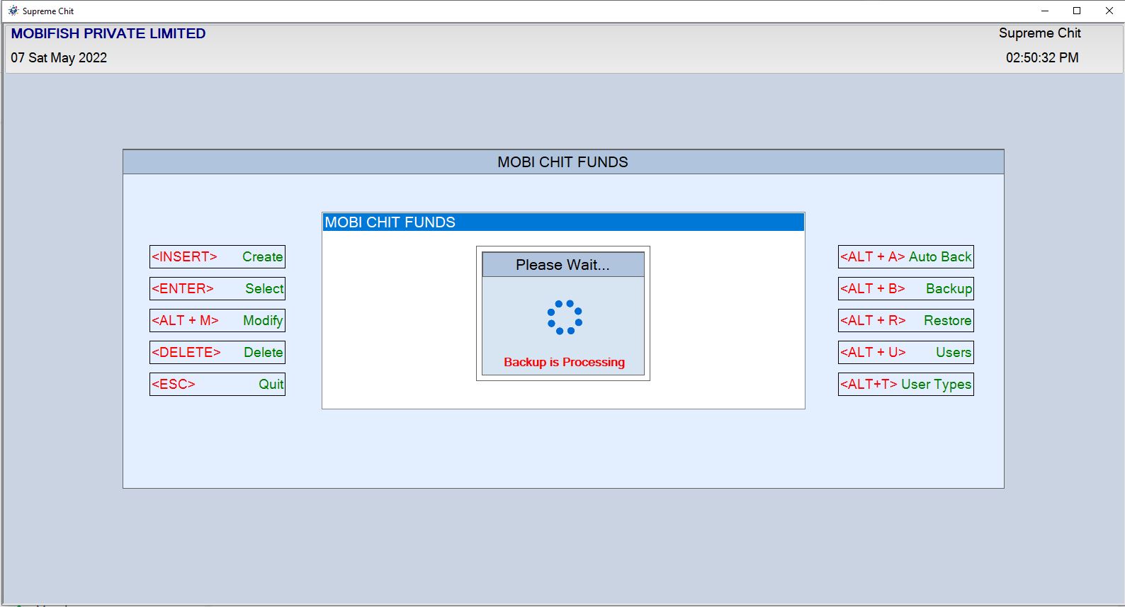 Company Modification Page