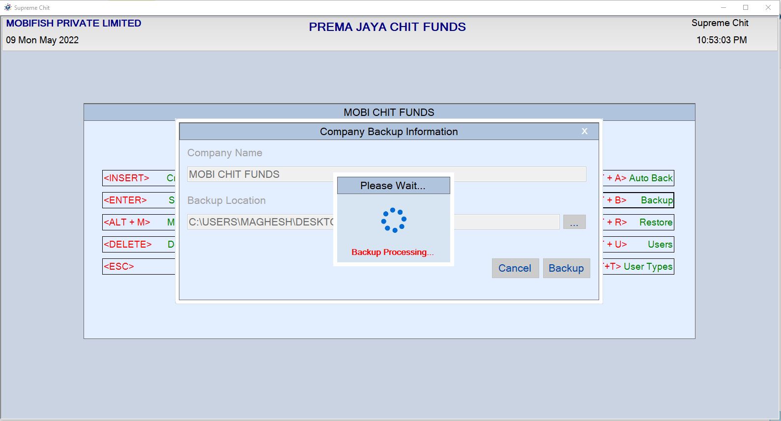 Company Modification Page