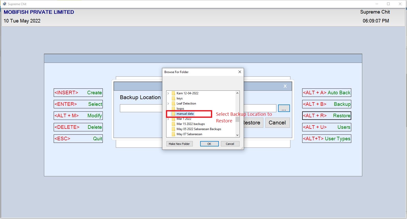 Company Modification Page